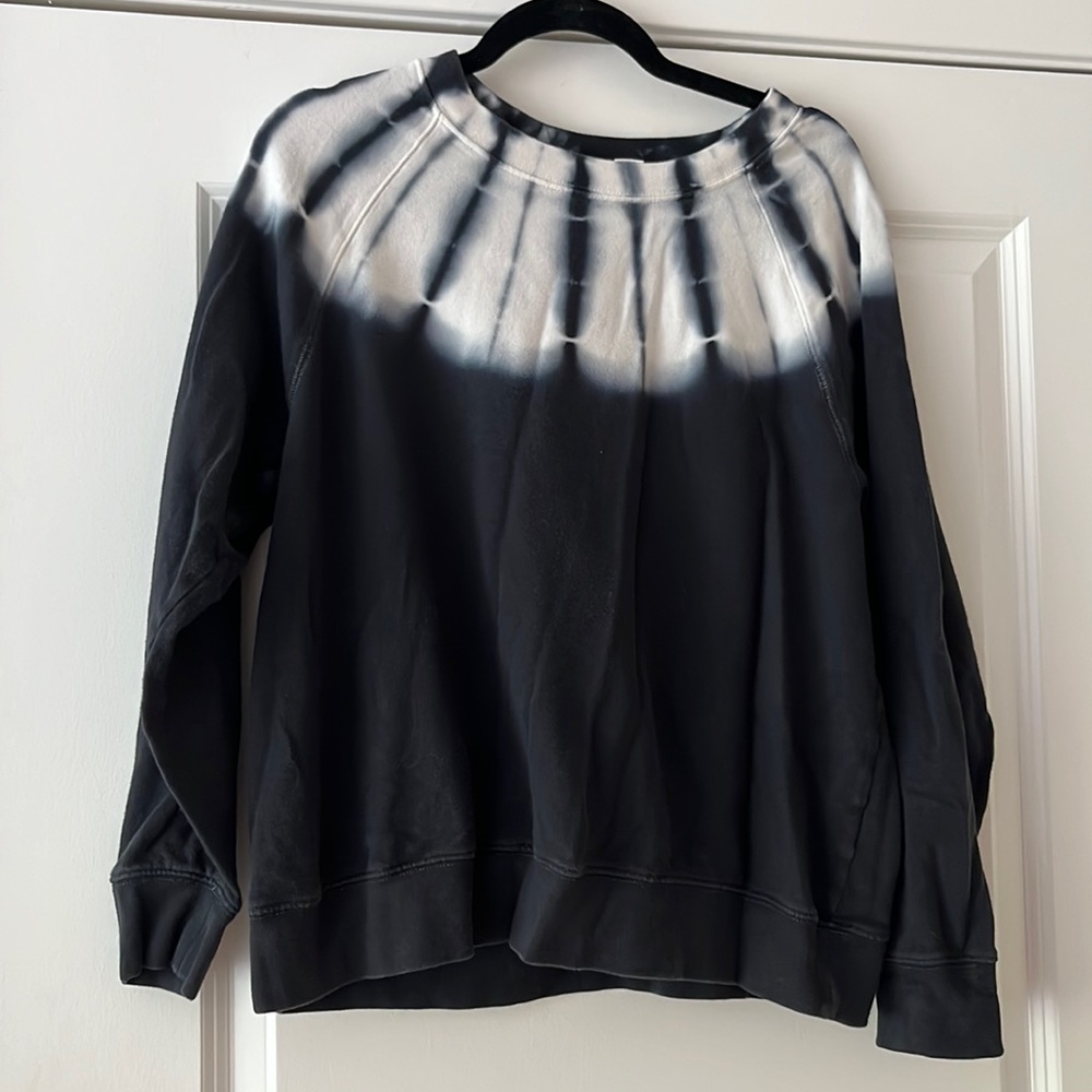 Old Navy Tie dye sweatshirt black white large cotton set